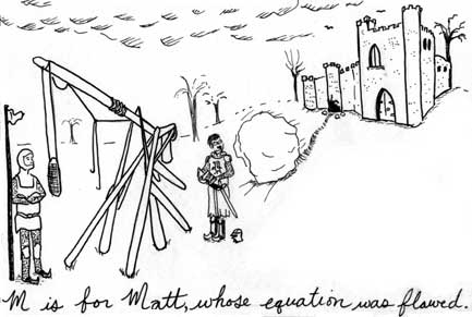 M is for Matt, whose equation was flawed.